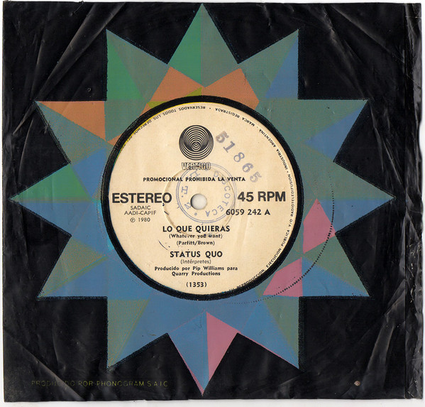 Lo Que Quieras (Whatever You Want) / Dura Cabalgata (Hard Ride)